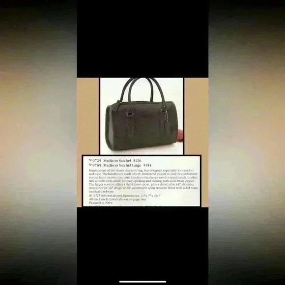 Coach Red Satchel Bag